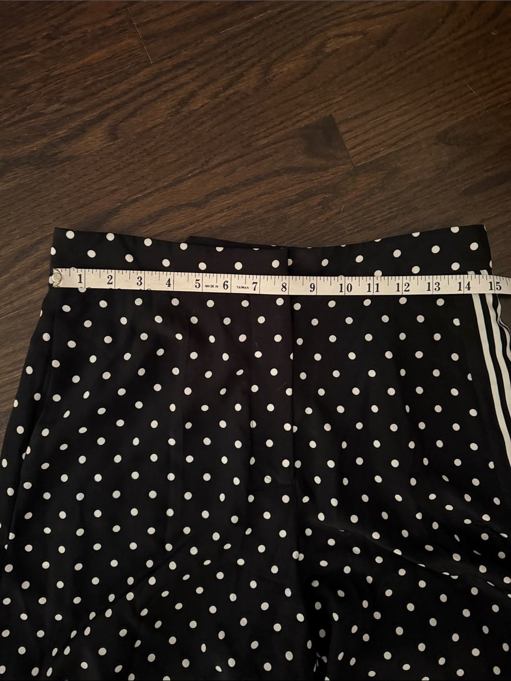 Stella McCartney Silk Wide Leg Polka Dot Pants in Black and White - Women's - Picture 11 of 12